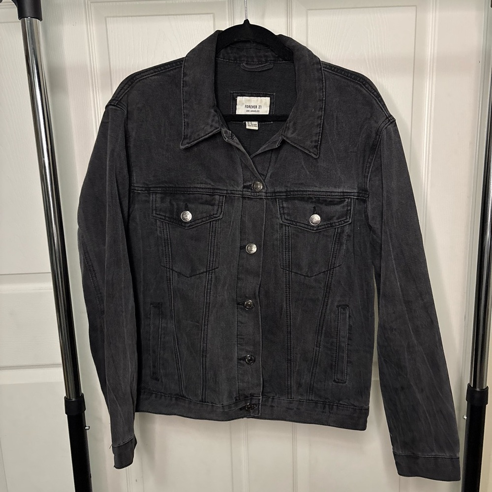 Forever 21 Black jean jacket